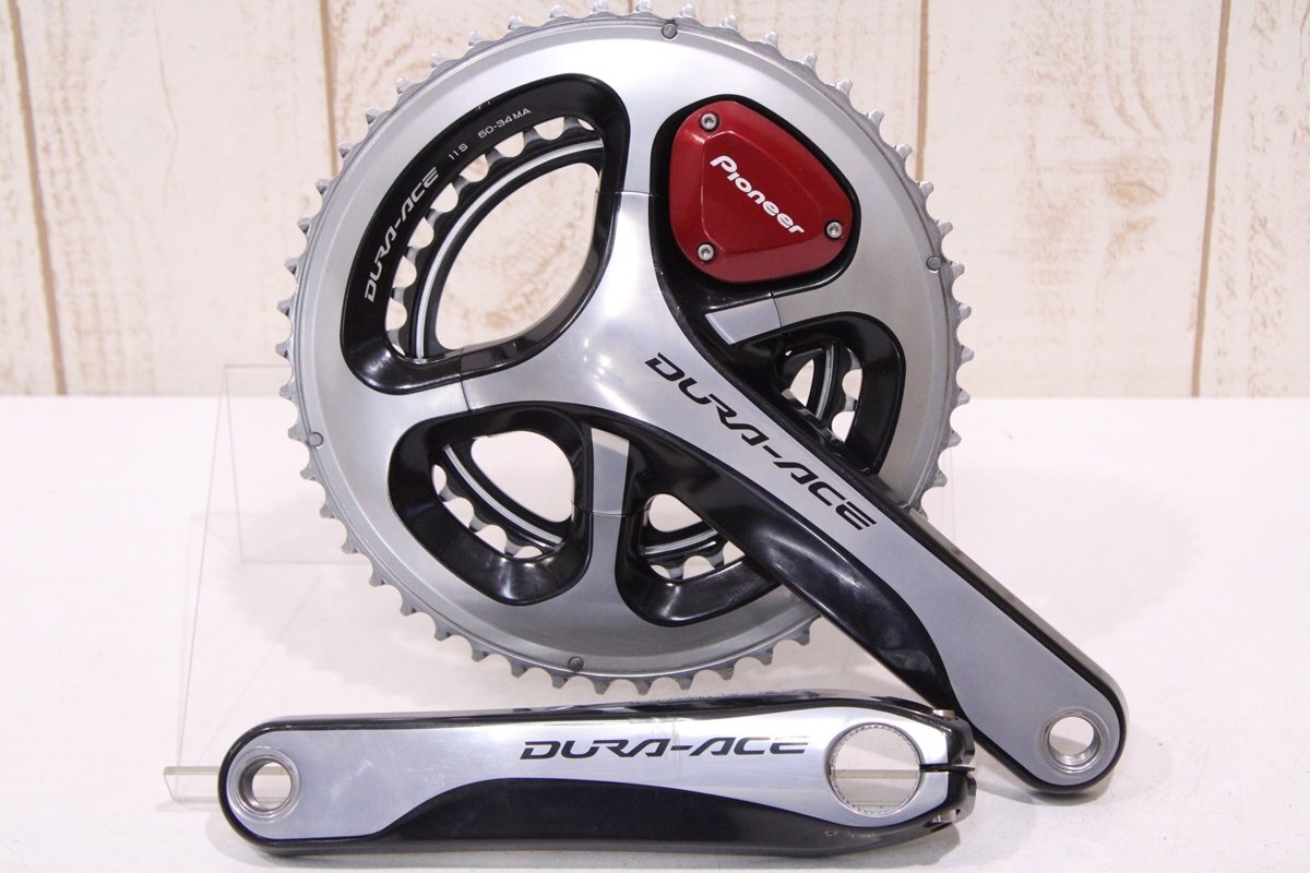 ★SHIMANO シマノ FC-9000 DURA-ACE 170mm 50/34T 2x11s PIONEER 右側計測パワーメータークランクセット BCD:110mm リコール点検済み