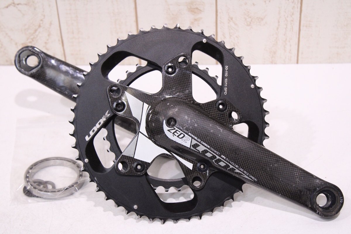 公式サイト - ハイブランドの新作が続々登場 ★LOOK ルック ZED2 170/172.5/175mm 50/34T 2x10/11s カーボンクランクセット BCD:110/130mm セット