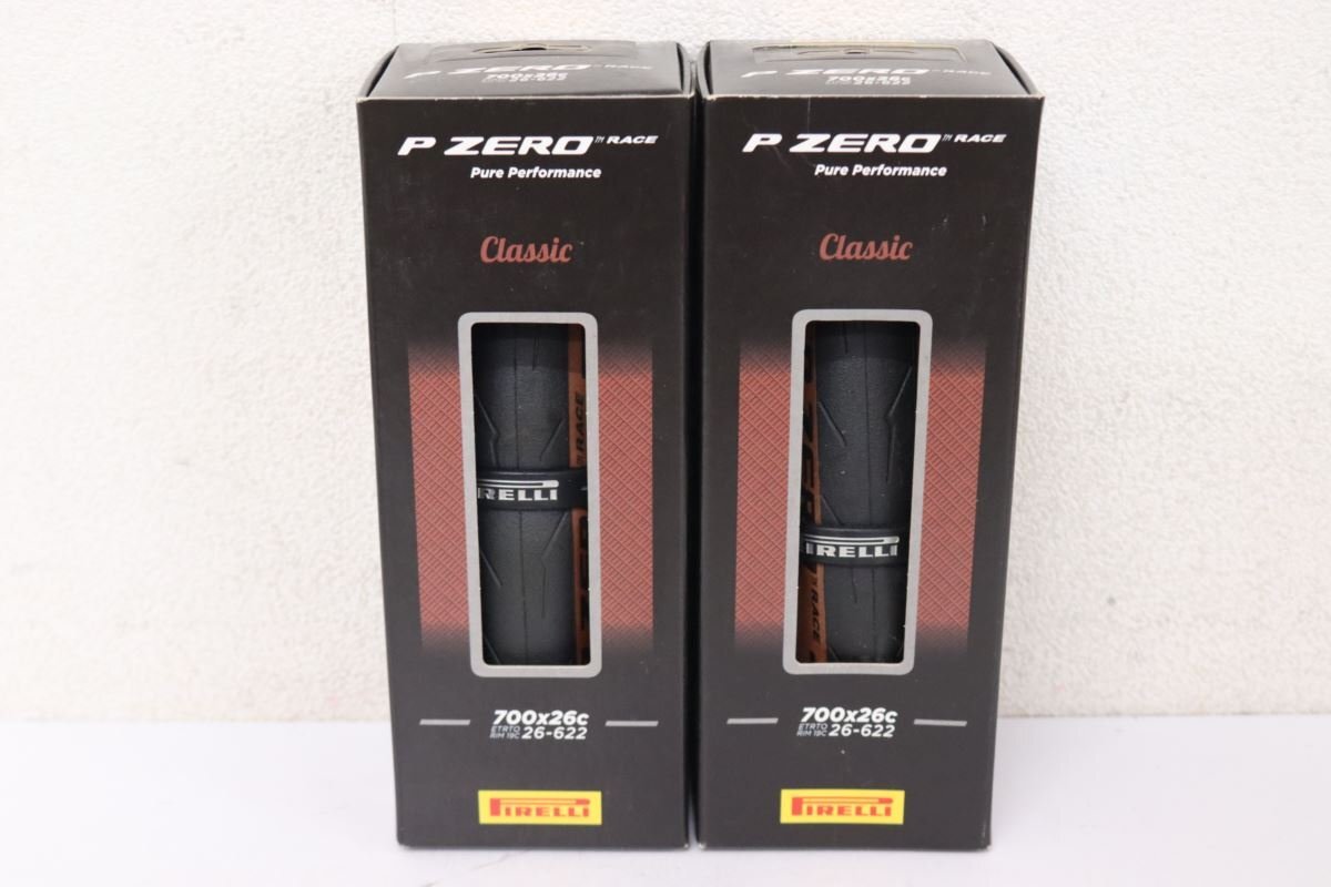 ▲PIRELLI ピレリ P ZERO RACE CLASSIC 700x26c クリンチャータイヤ 2本 未使用品