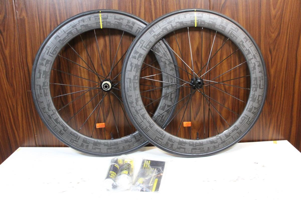TDF限定!○MAVIC マビック COMETE PRO CARBON DISC TDF シマノ11/12s対応 クリンチャー チューブレス カーボンホイールセット 未使用品