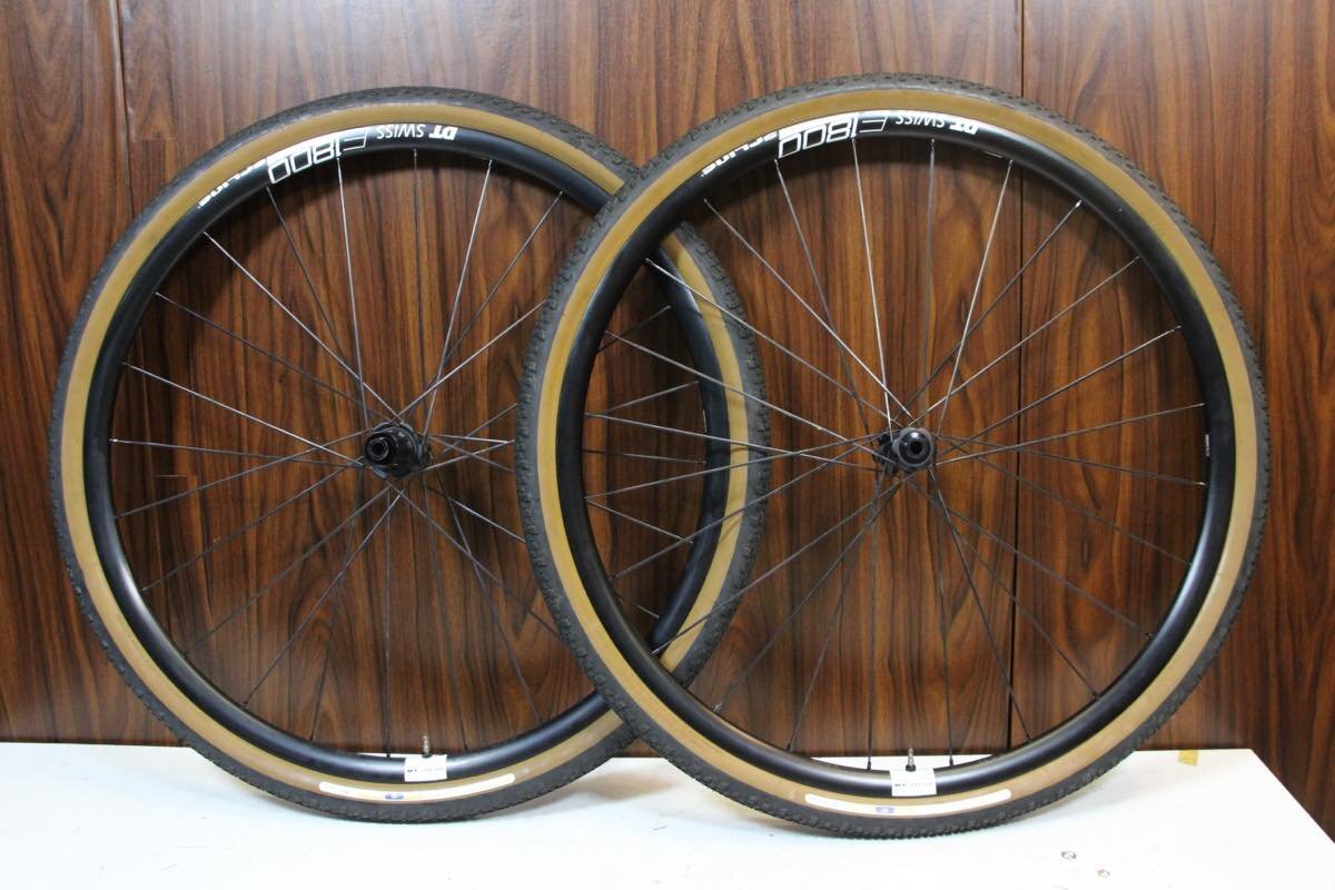 ○DT SWISS E1800 SPLINE DB 700c シマノフリー 11/12s対応 クリンチャー チューブレス グラベル ホイールセット