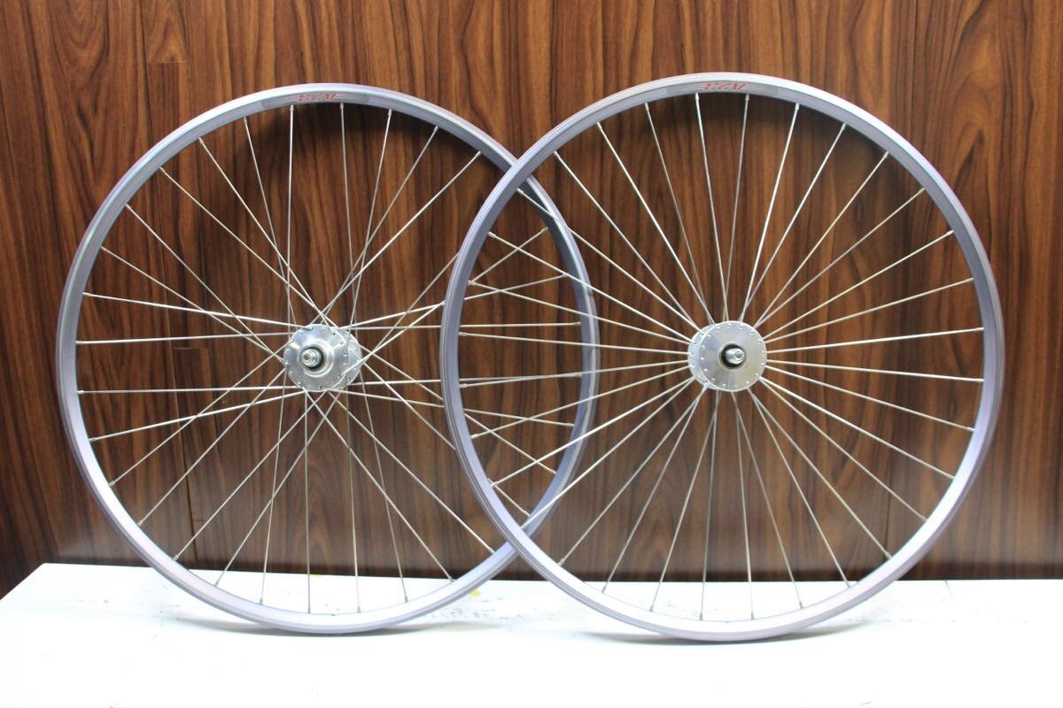 ○philwood フィルウッドハブ VELOCITY ベロシティ A23 リム 片切 固定用 クリンチャー ピスト TRACK 手組みホイールセット 美品