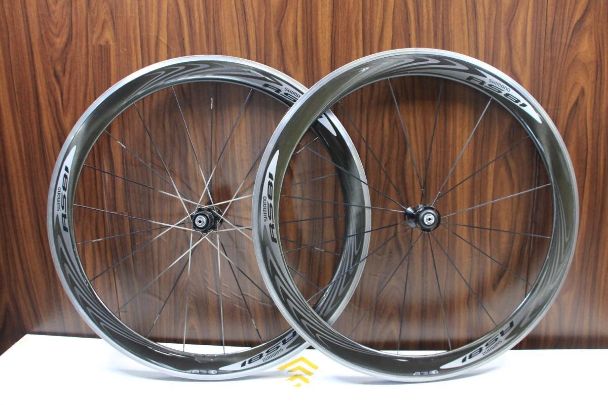 ○SHIMANO シマノ WH-RS81-C50-CL シマノフリー 11/12s対応 クリンチャー カーボンハイブリッドリム ホイールセット