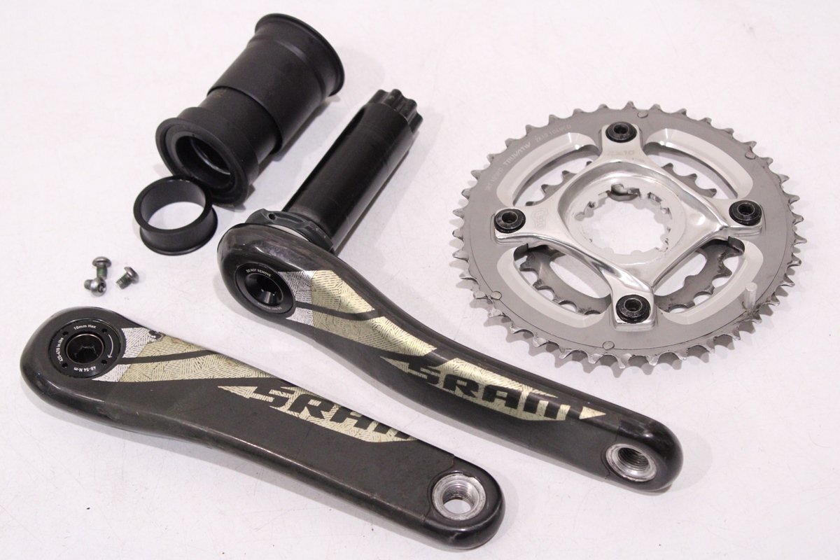 ●SRAM スラム 175mm 38/24T 2x10s カーボンクランクセット ダイレクトマウント