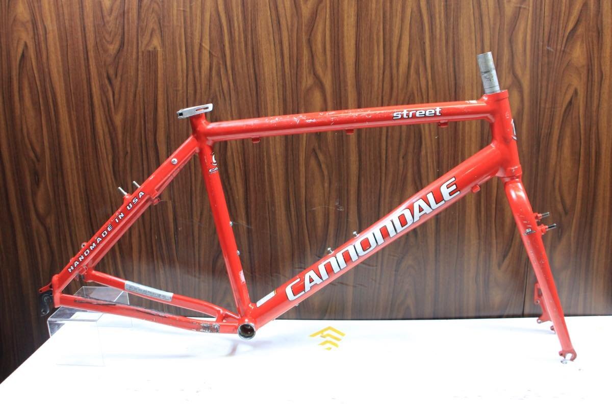 □cannondale キャノンデール STREET アルミ クロスバイクフレーム ハンドメイド USA 2007年 Lサイズ