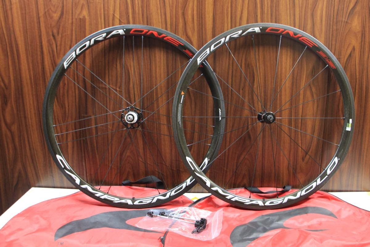 ○Campagnolo カンパニョーロ BORA ONE 35 AC3 RIM シマノフリー 11/12s対応 クリンチャー ブライトラベル カーボンホイールセット