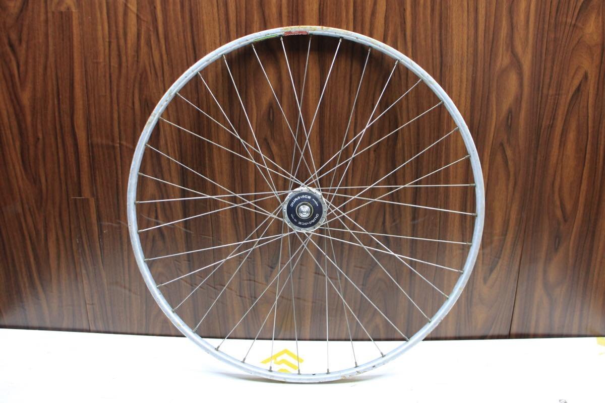 練習等に! ○ARAYA アラヤ GOLDリム SHIMANO シマノ HB-7600 DURA-ACE チューブラー ピスト トラック 手組み フロントホイール