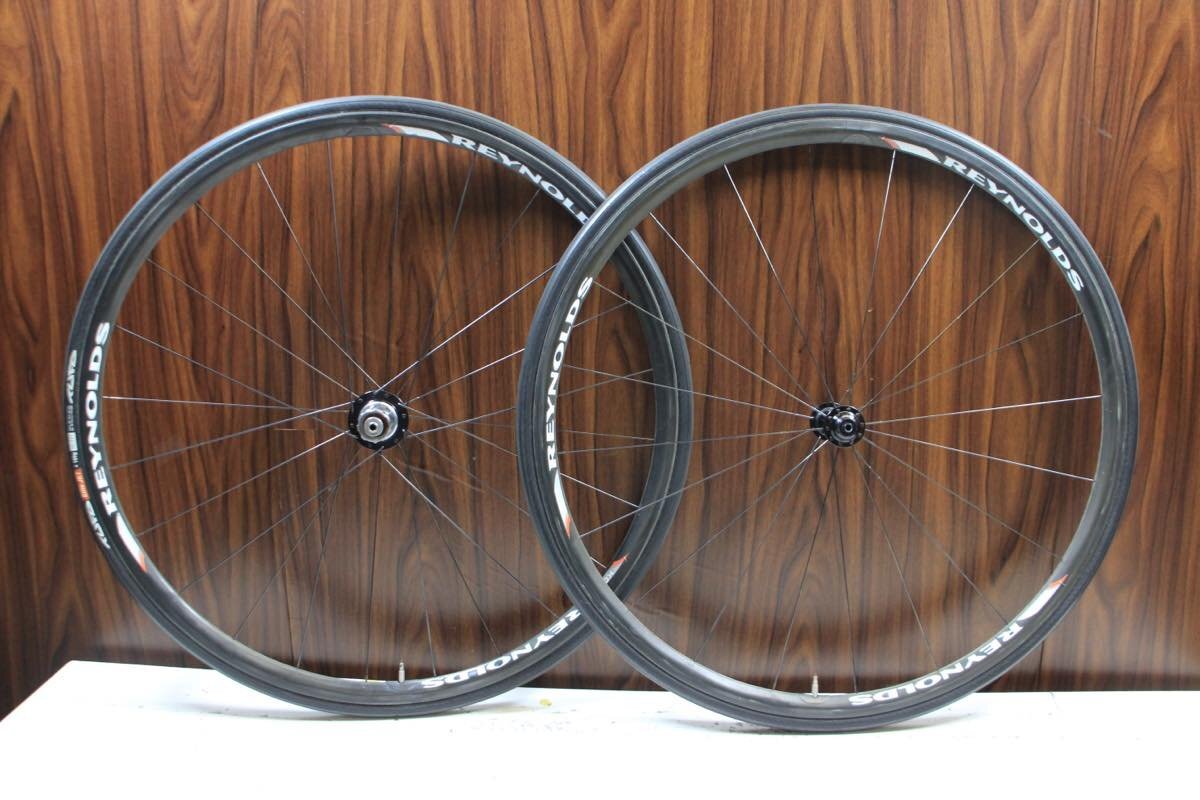 ○REYNOLDS レイノルズ KOM RIM シマノフリー 10s対応 チューブラー 軽量 カーボンホイールセット