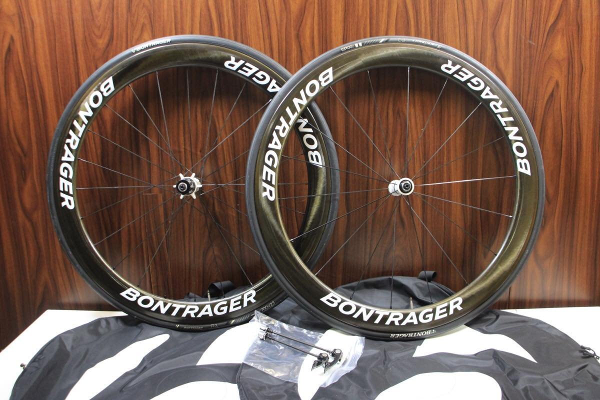 ○BONTRAGER ボントレガー Aeolus 5 RIM シマノフリー 11/12s対応 チューブラー カーボンホイールセット