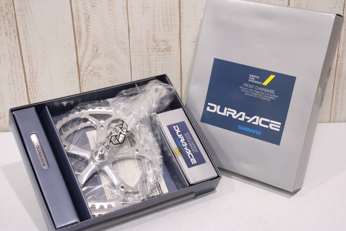 超美品 52/42T 167.5mm DURA-ACE FC-7410 シマノ ★SHIMANO 2x8s 未使用品 BB付属 BCD:130mm クランクセット セット