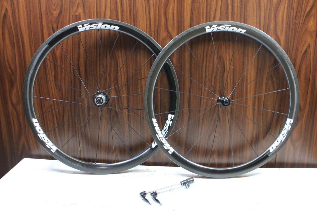 ○VISION ヴィジョン METRON 40 SL RIM シマノフリー 11/12s対応 クリンチャー カーボンホイールセット