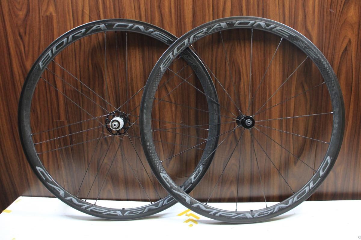 ○Campagnolo カンパニョーロ BORA ONE 35 シマノフリー 11/12s対応 クリンチャー ダークラベル カーボンホイールセット