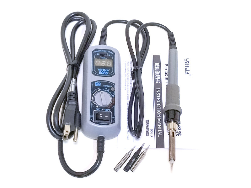 ★ YiHUA 温調ハンダこて【 YiHUA 908D 】中古美品 ★