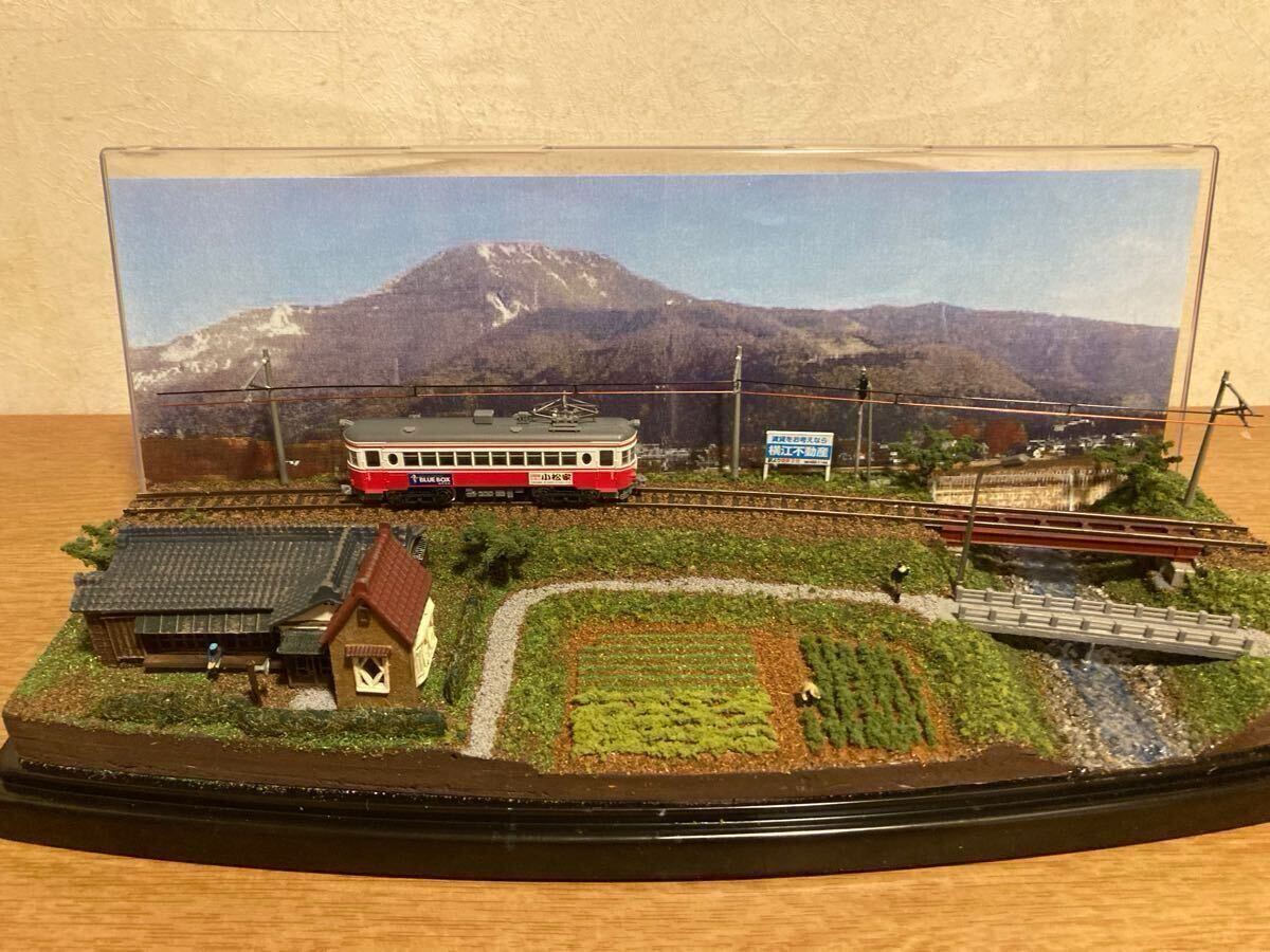 Nゲージ ジオラマ展示台「小川がある田舎沿線」列車信号機(赤&緑 Nゲージ ジオラマ展示台「小川がある田舎沿線」列車信号機(赤&緑
