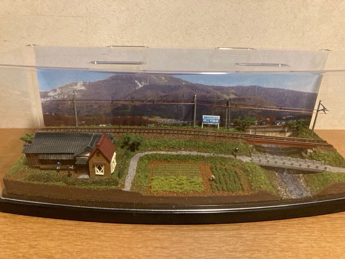 Nゲージ ジオラマ展示台「小川がある田舎沿線」列車信号機(赤&緑 Nゲージ ジオラマ展示台「小川がある田舎沿線」列車信号機(赤&緑