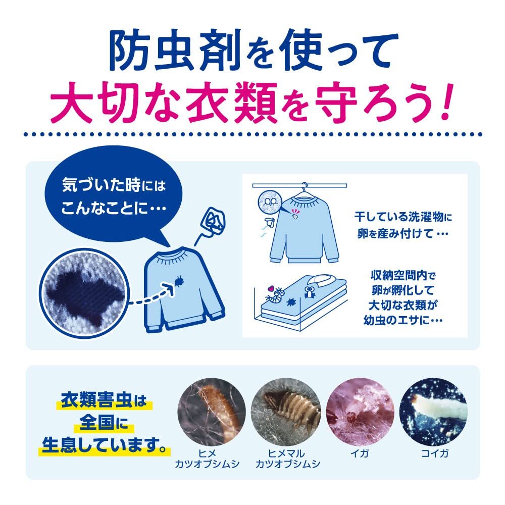 【まとめ買い】ミセスロイドフローラル クローゼット・洋服ダンス用 4個入 1年防虫 フローラルブーケの香り_画像8