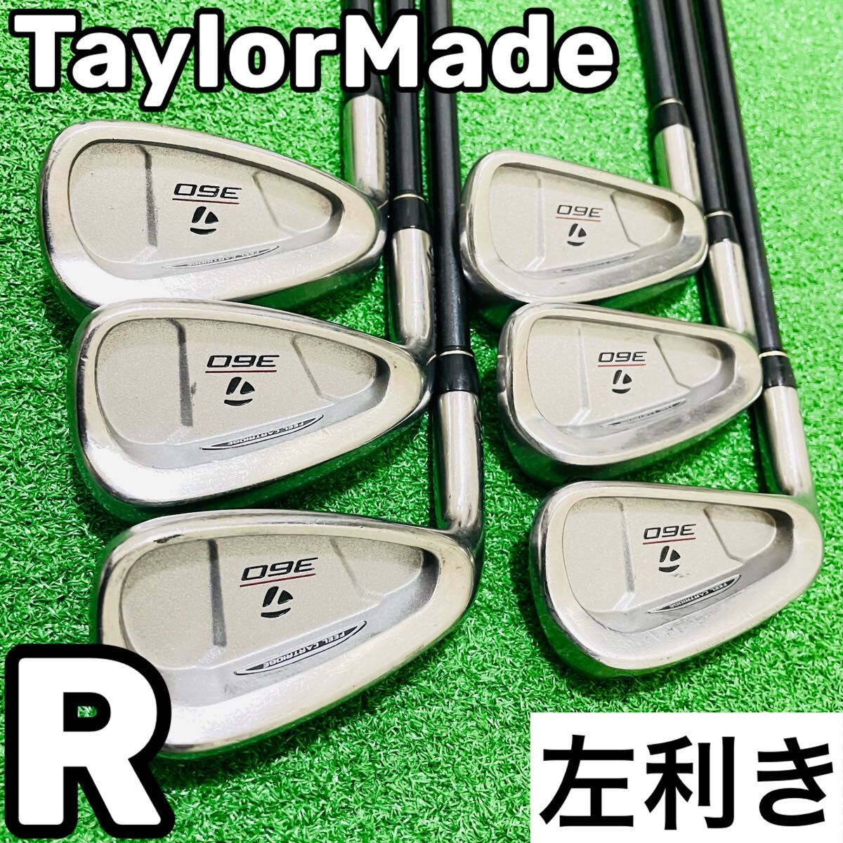 7954 TaylorMade 360 レフティ 左利き アイアン6本セット フレックスR テーラーメイド 5.6.7.8.9.P 送料無料 匿名配送