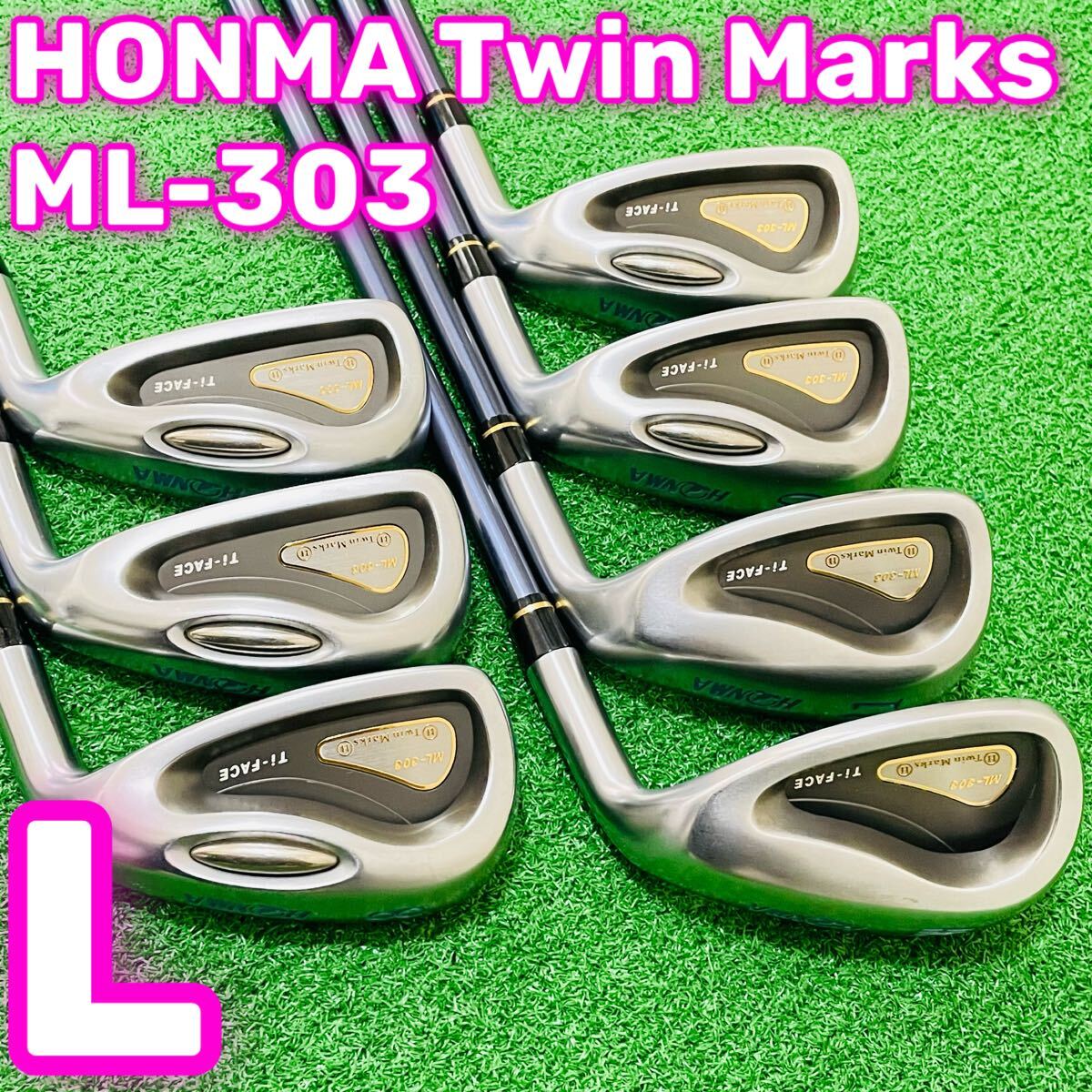 7968 本間ゴルフ HONMA ホンマゴルフ Twin Marks ML-303 レディース 女性用 アイアン7本セット フレックスL 6.7.8.9.10.11.S 送料無料