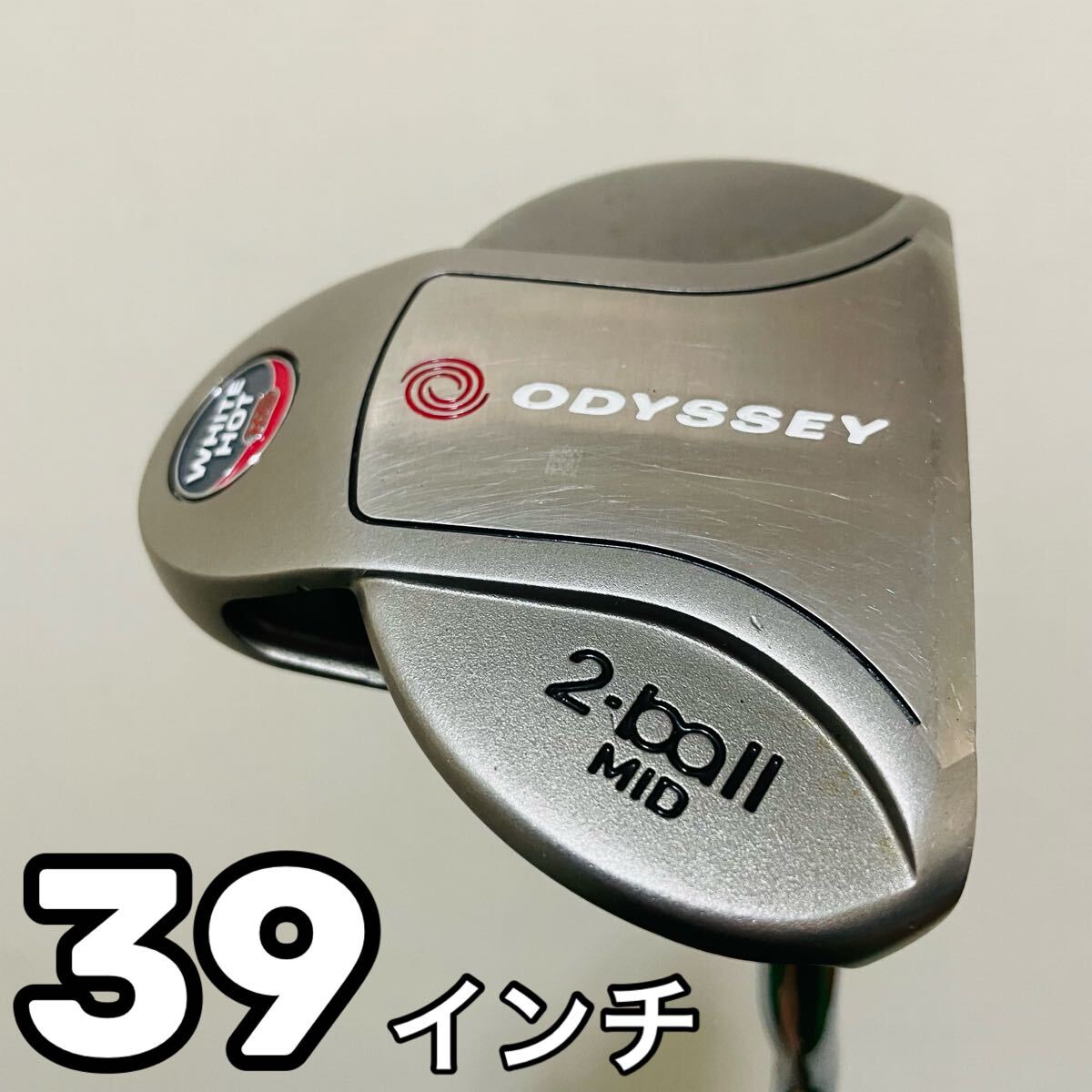 8017 ODYSSEY WHITE HOT XG 2ball MID 39インチ 長尺 中尺 パター オデッセイ メンズ 右利き パター 送料無料 匿名配送