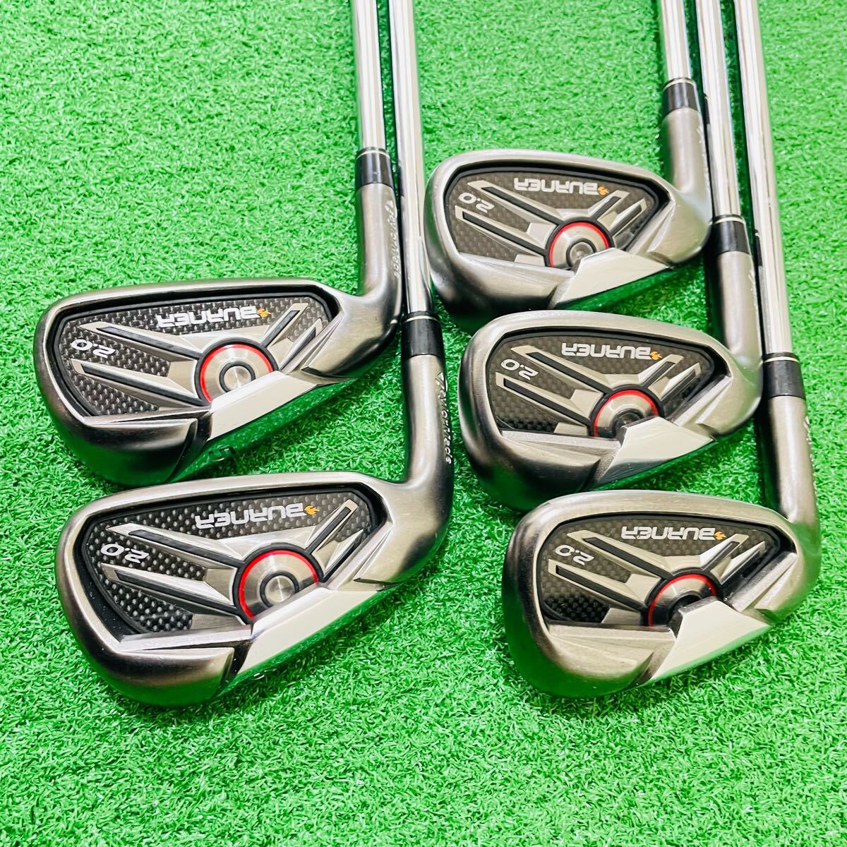 TaylorMade BURNER 2.0 レフティ 左利き 5本セット フレックスS テーラーメイド アイアン メンズ N.S.PRO950GH 5.6.8.9.P 7番なし 送料無料