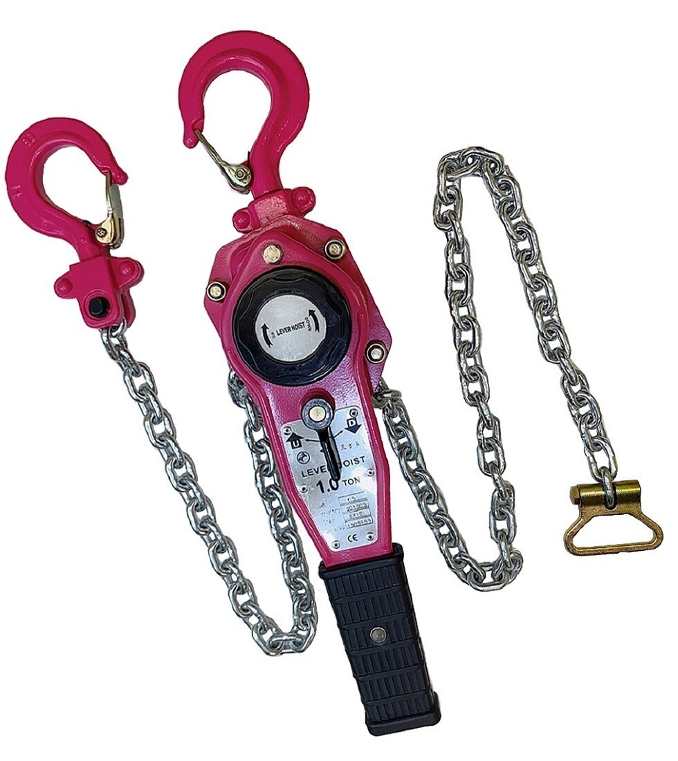 8臺セット【1年保証】軽量タイプ 小型新発売 レバーホイスト 1.0ton 1000kg 1.0t（Lever Hoist）チェーンホイスト レバーブロック