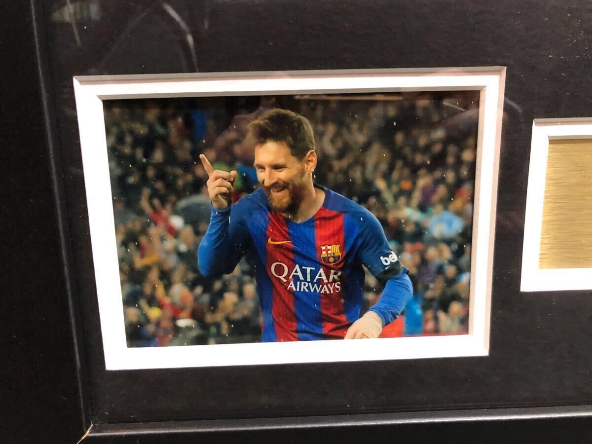 大人気新品をすべて 証明書あり】メッシ autograph(実使用 バルセロナ 直筆サイン 実使用、サイン入りウエア