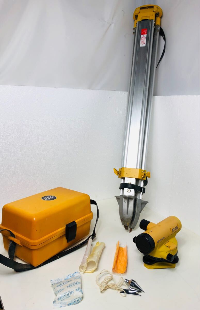 TOPCON AT-G6 トプコン オートレベル 測定器 三脚付 動作未確認 ジャンク扱い