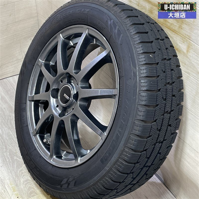 ヤリス アクア スイフト 等 Ti Wheel 5.5-15+42 4H100 2021年 トーヨー ガリットGIZ 185/60R15 15インチ スタッドレス 4本セット _2★W002R