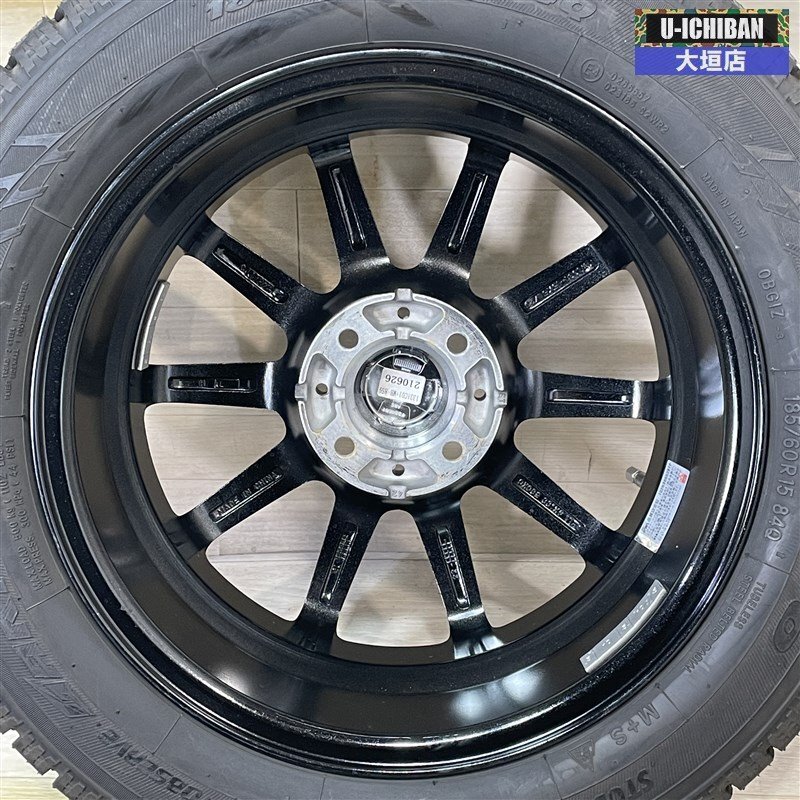 ヤリス アクア スイフト 等 Ti Wheel 5.5-15+42 4H100 2021年 トーヨー ガリットGIZ 185/60R15 15インチ スタッドレス 4本セット _2★W002R