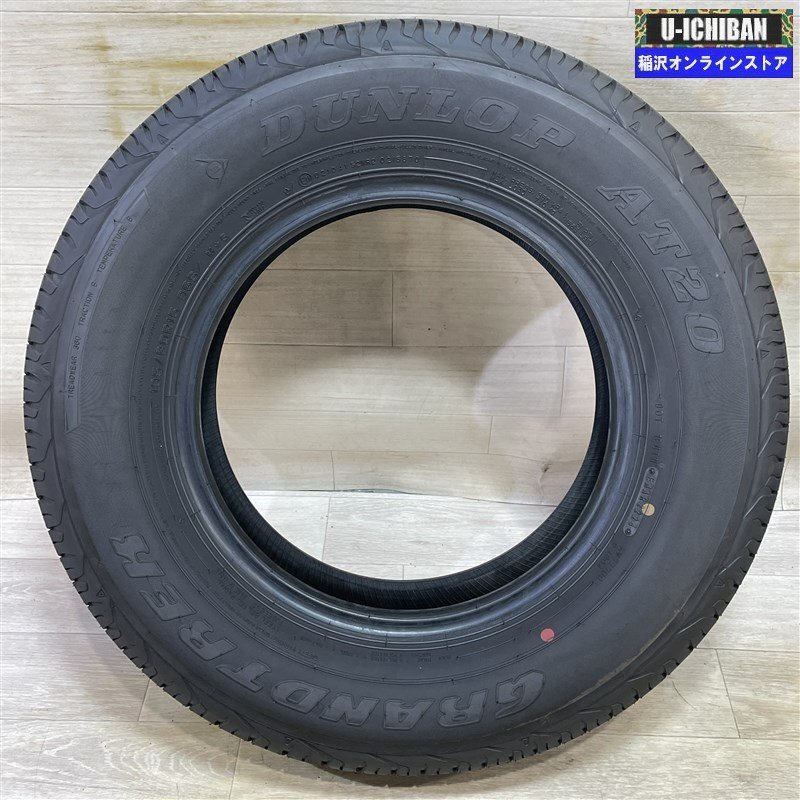 ジムニーシエラ 等 2024年制 新車外し ダンロップ グラントレック AT20 195/80R15 15インチ タイヤ 4本セット 009