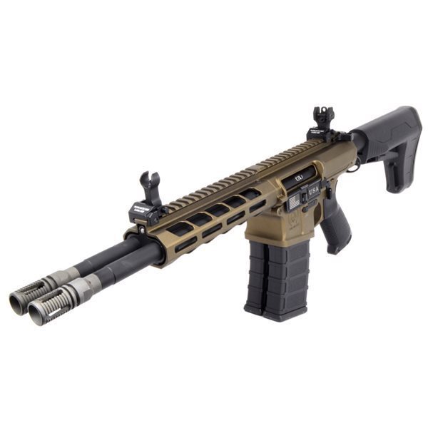 電子トリガーシステム搭載 Classic Army (クラシックアーミー) DT-4 ダブルバレル M4 ブロンズカラー 電動ガン