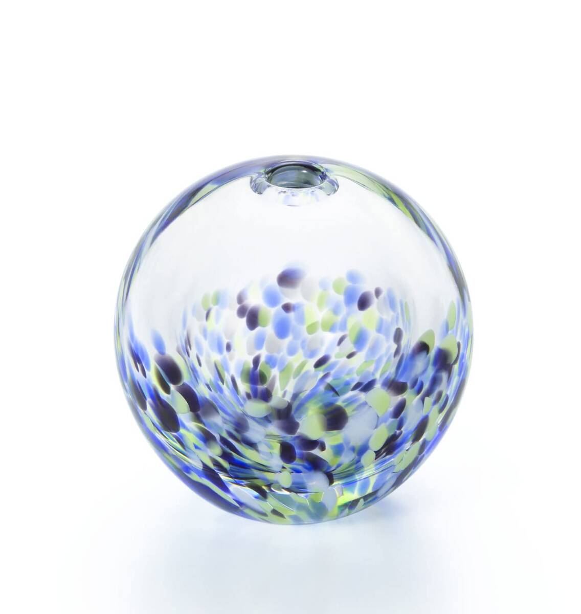 アデリア(ADERIA) 津軽びいどろ ふうけい 一輪挿し 宵の蛍 日本製 化粧箱入 フラワーベース 花瓶 おしゃれ ガラス 花器 vase 容_画像1