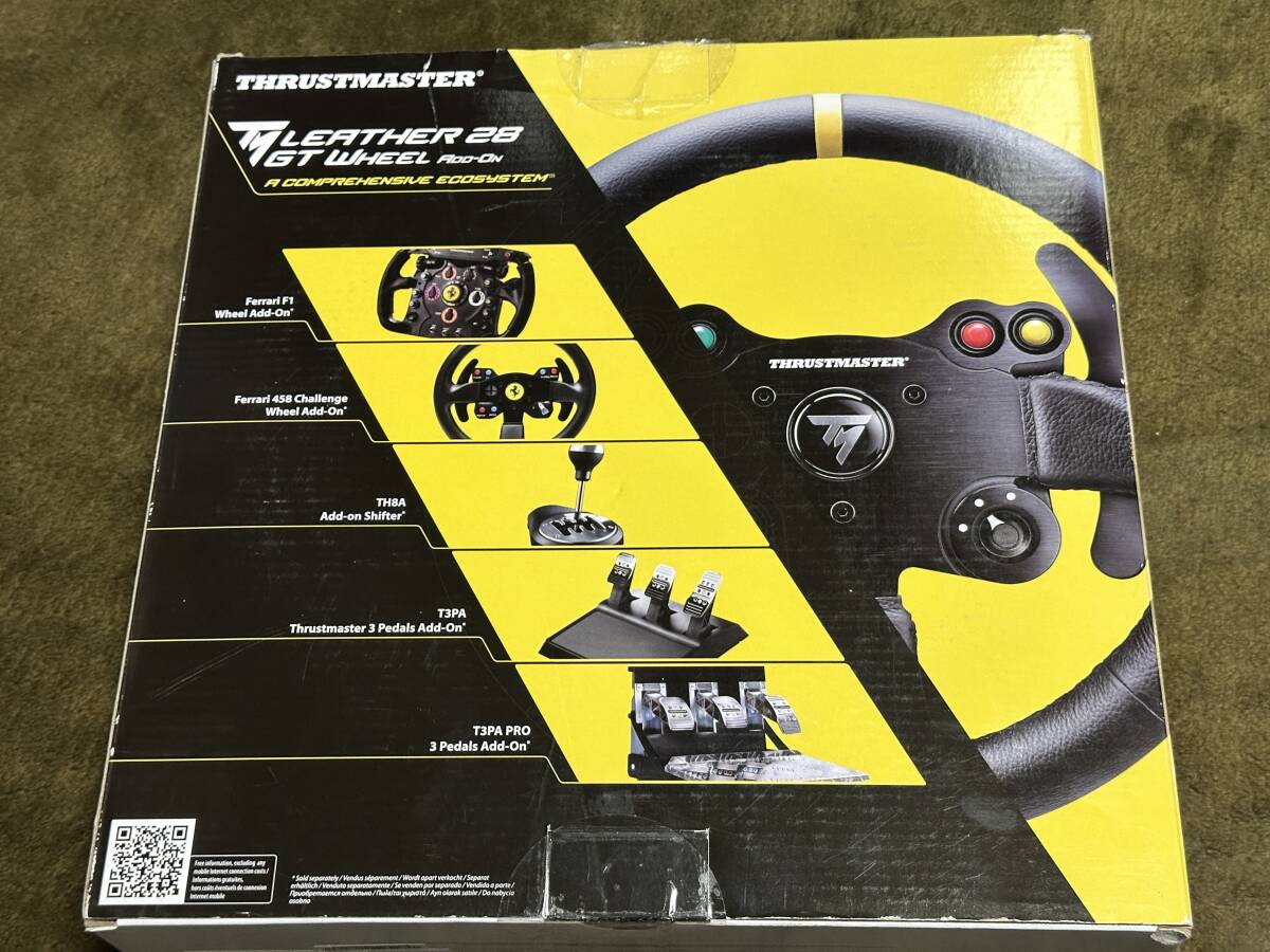 値引 GT 28 LEATHER TM スラストマスター WHEEL 中古品 ADD-ON アクセサリ、周辺機器
