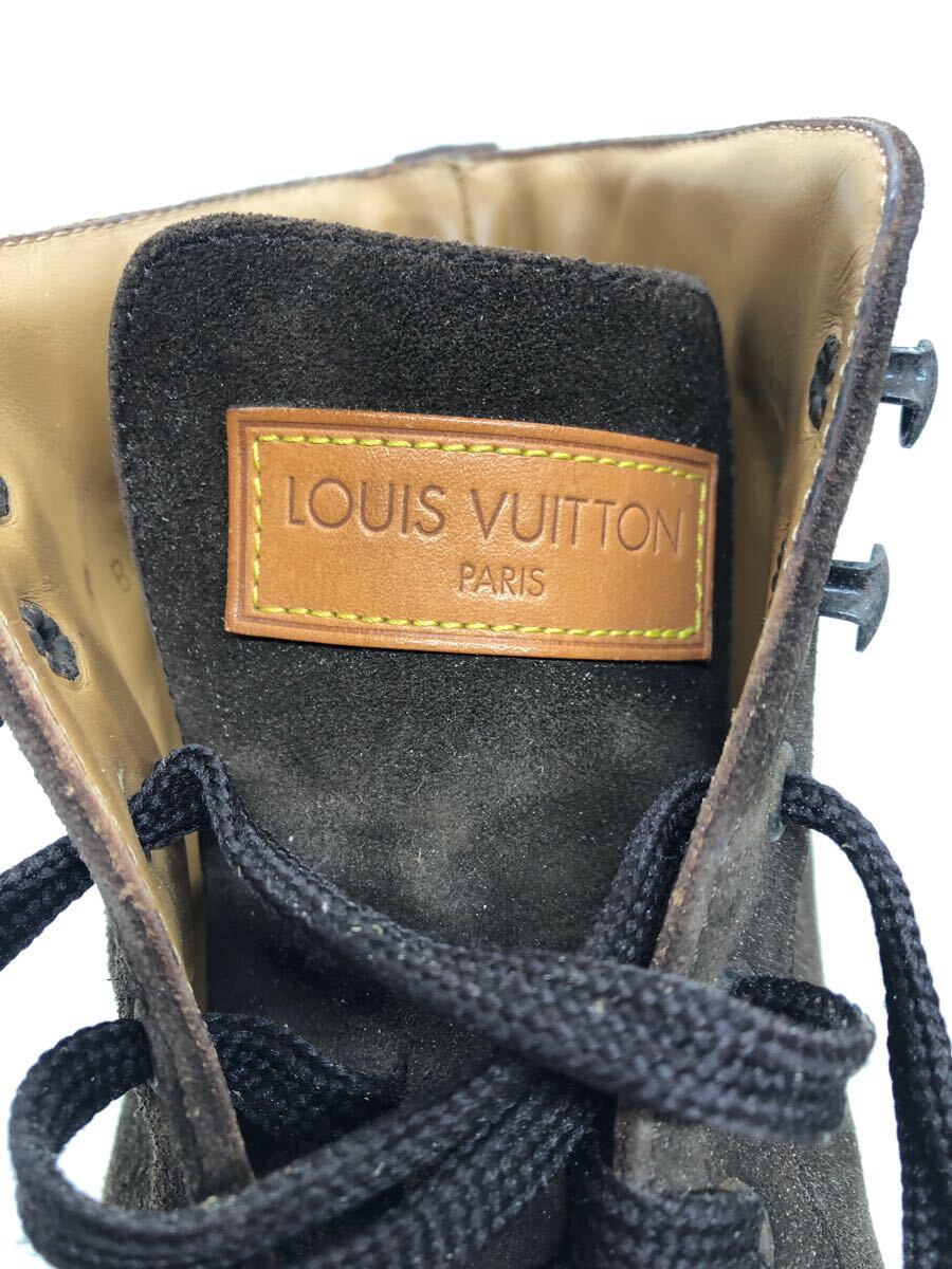 louisvuitton ルイビトン　 スニーカー スエード　ブラウン　カスタム レザー