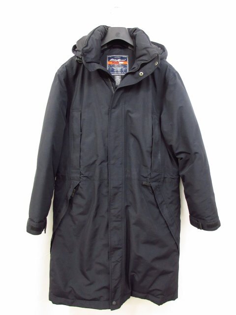 【エディーバウアー Eddie Bauer】ウェザーエッジ YKK 2WAY フード付きダウンコート (メンズ) sizeS ブラック系 ◯17MW3631◯