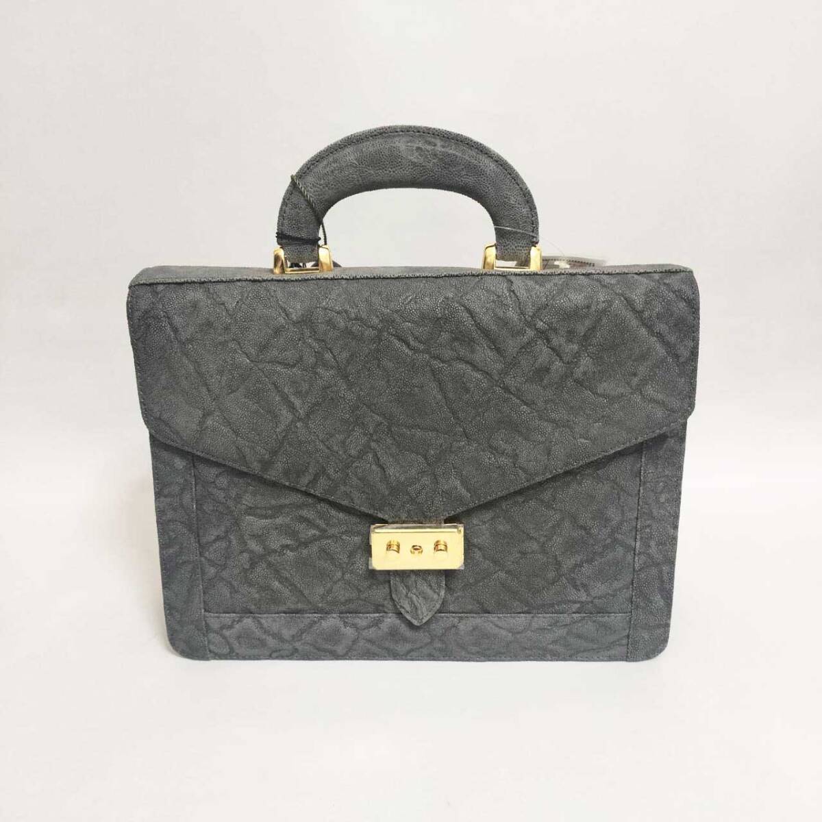 未使用品・JRA】エレファント(象革) ハンドバッグ 未使用品・JRA】エレファント(象革) ハンドバッグ