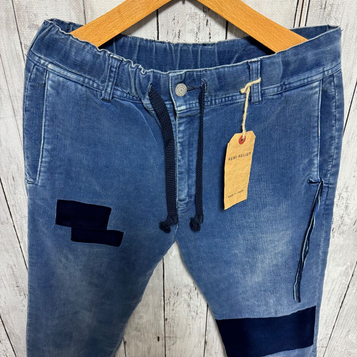 未使用】REMI RELIEFリメイクコーデュロイストレッチパンツ 日本 未使用】REMI RELIEFリメイクコーデュロイストレッチパンツ 日本