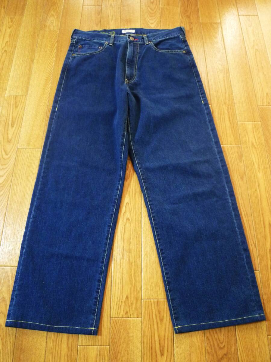 パパス Papas GP☆デニム パンツ インディゴ D0040FP☆３３