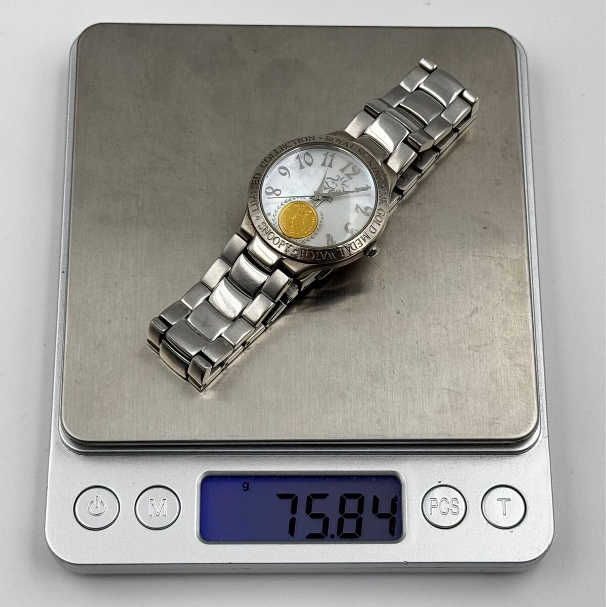 AZ-115 レディース 腕時計 24K スヌーピー 999.9 純金コイン 中古品 
