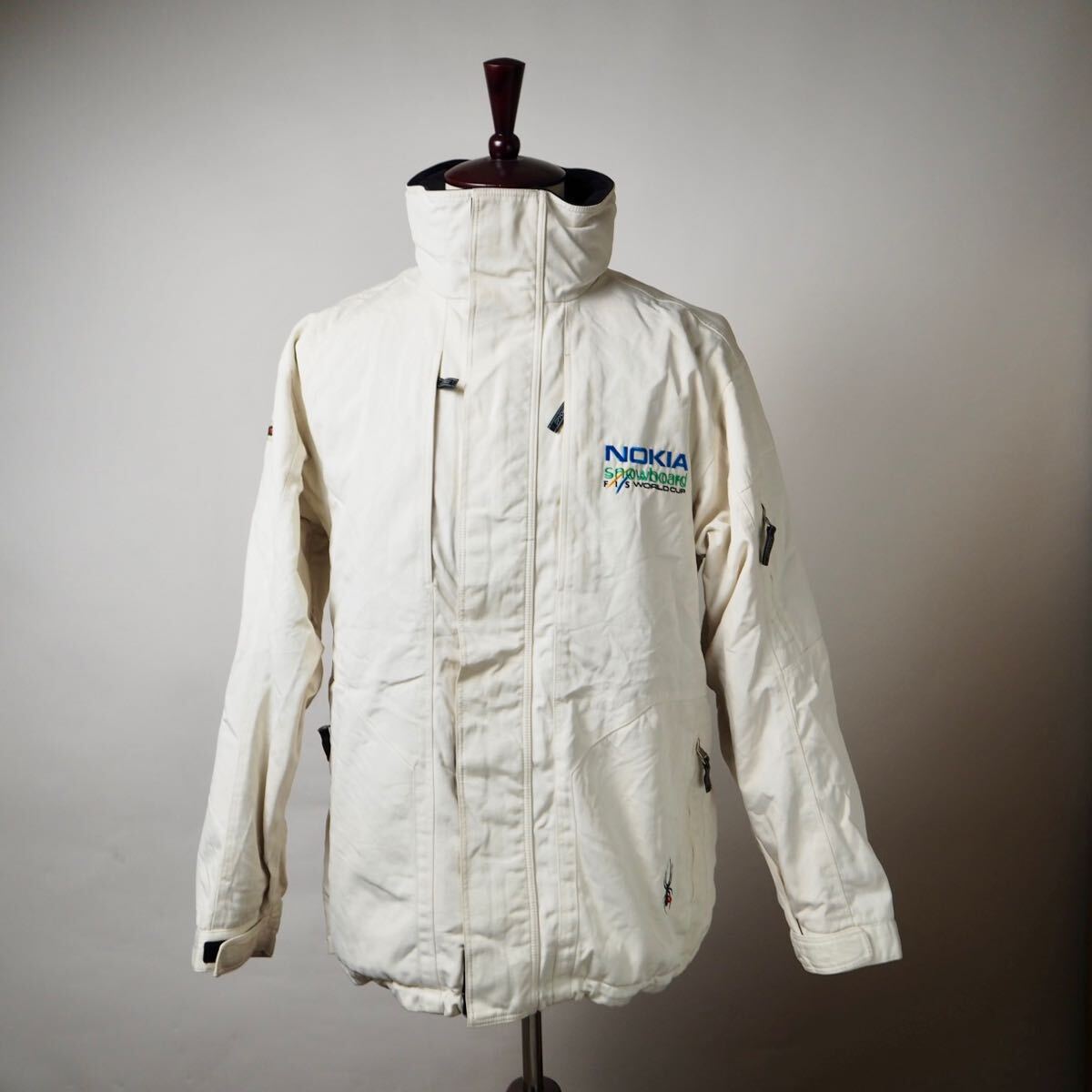 00s Spyder x NOKIA snowboard FIS WORLD CUP Jacket thinsulate gimmick Y2K スパイダー ノキア スノーボードワールドカップモデル W杯