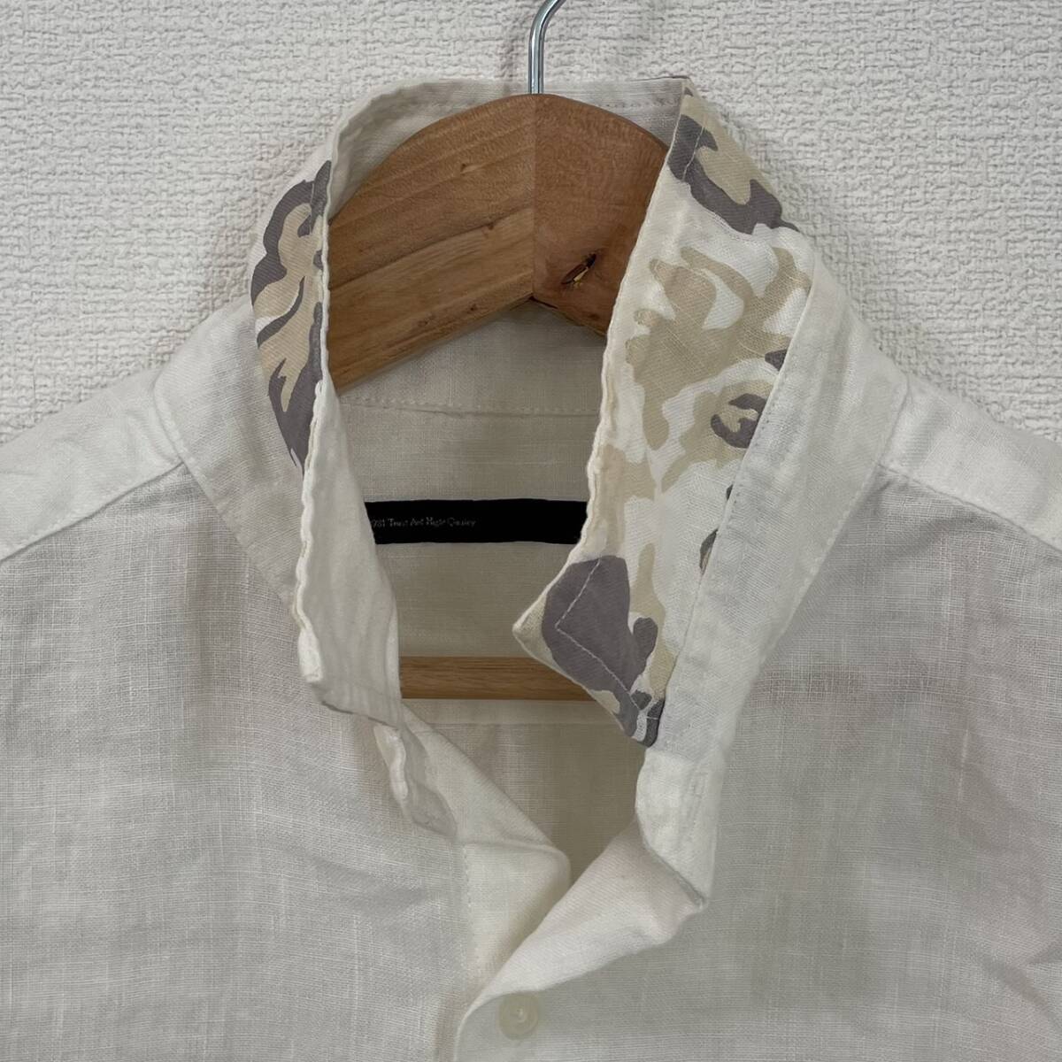 TETE HOMME テットオム 長袖 リネンシャツ 麻100％