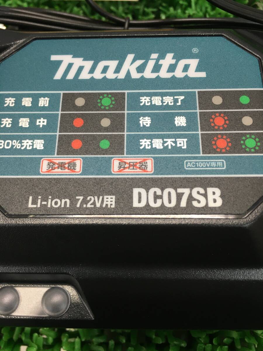 [ б/у товар ][0907]*makita( Makita ) 7.2v(BL7010/BL0715) аккумулятор для зарядное устройство DC07SB ITARNUX14QWI