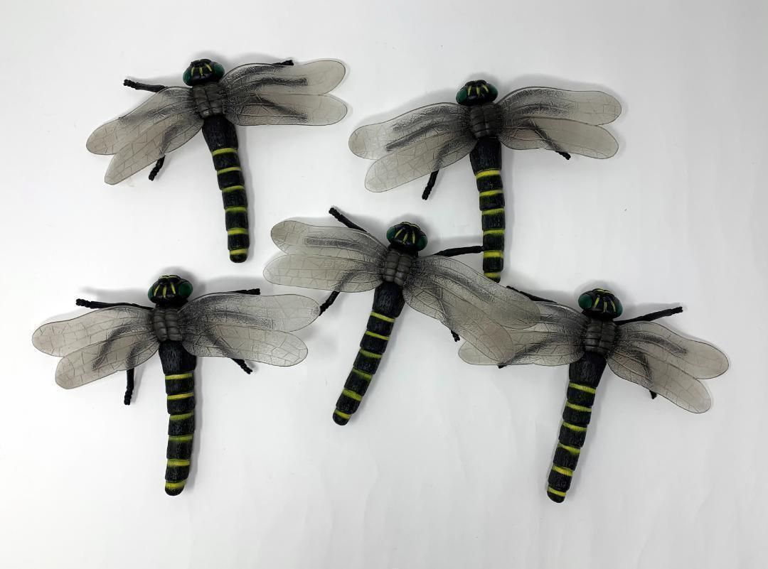 E698 симуляция стрекоза 5 шт наружный подвешивание ниже настоящий стрекоза оборудование орнамент 
