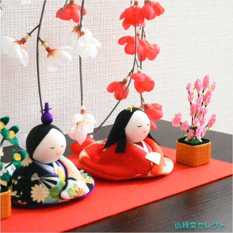  Hinamatsuri [ местного производства Kyoto compact украшение : крепдешин кукла hinaningyo *.....(..) Sakura . есть ] бесплатная доставка 