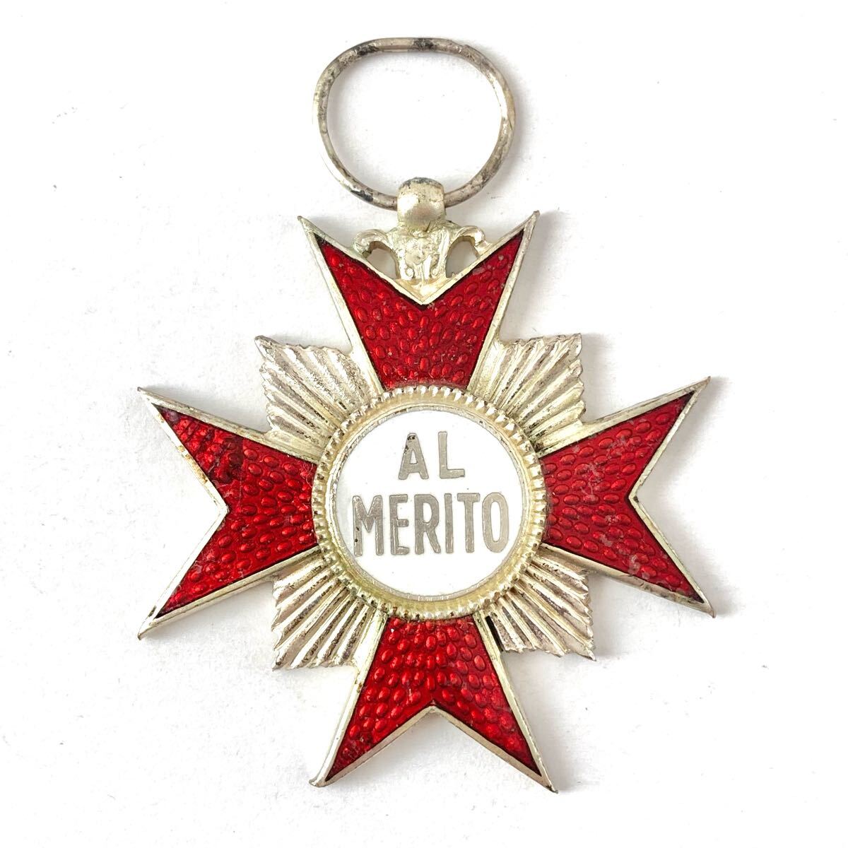 166 подлинная вещь Vintage орден знак отличия iron cross античный медаль металлический AL MERITO эмблема значок bachi знак отличия 