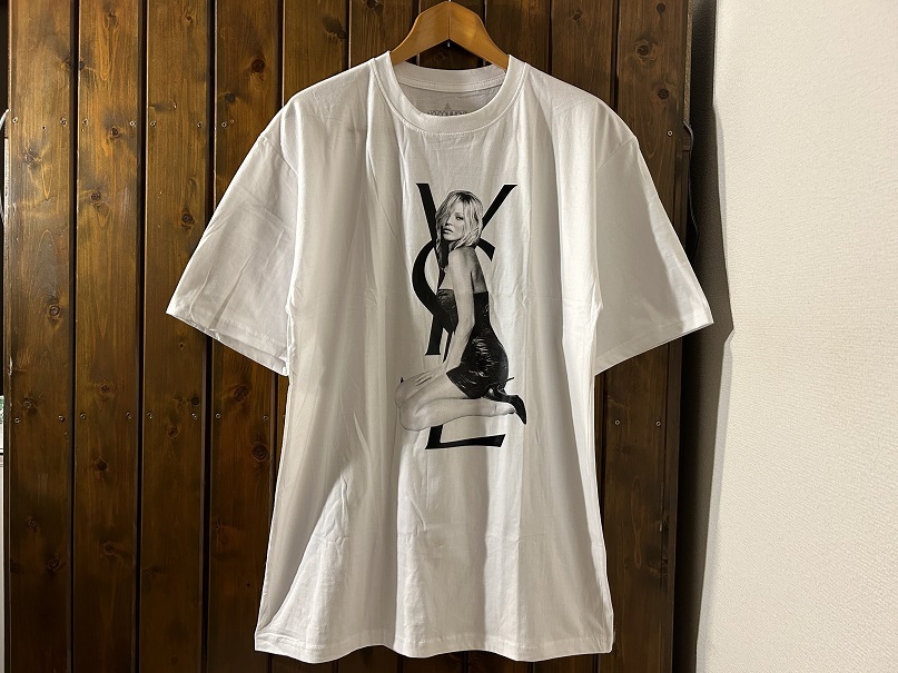 訳有新品●ケイトモス　プリントTシャツ［XL］●ファッション・スーパーモデル/セレブ/セクシー/SEXY/WHT