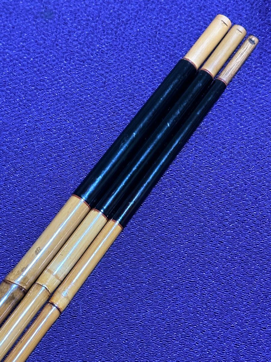 竿治作 江戸和竿 渋竹根付き竿元 小物竿 黒口巻 節揃 尺5寸切り 竿治作 江戸和竿 渋竹根付き竿元 小物竿 黒口巻 節揃 尺5寸切り