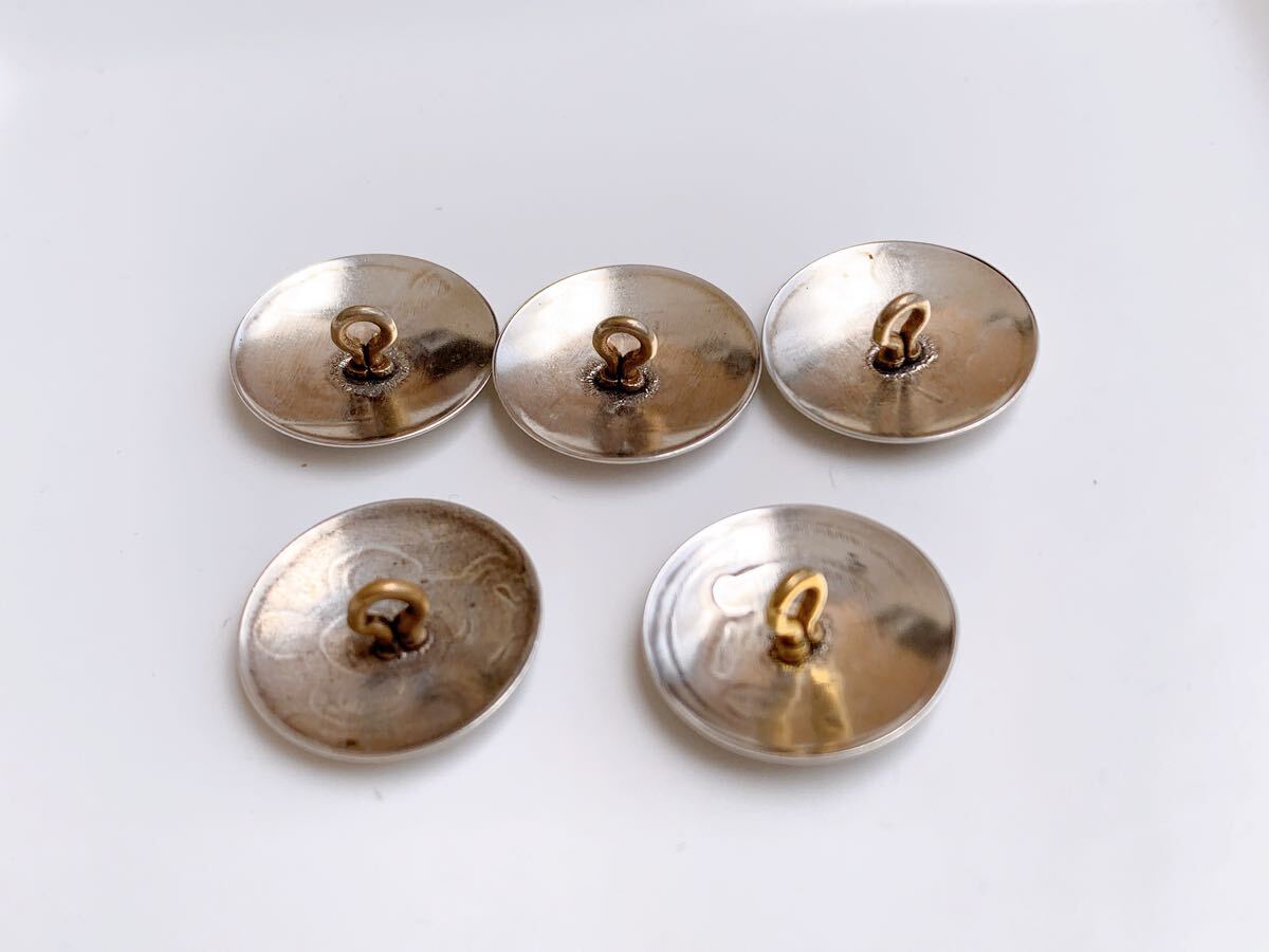 新品　コンチョ　 インディアンジュエリー　ナバホスタンプ　　ボタン　５個　レザークラフト　ヘアゴム　アメリカン　ネイティブ　材料_画像6