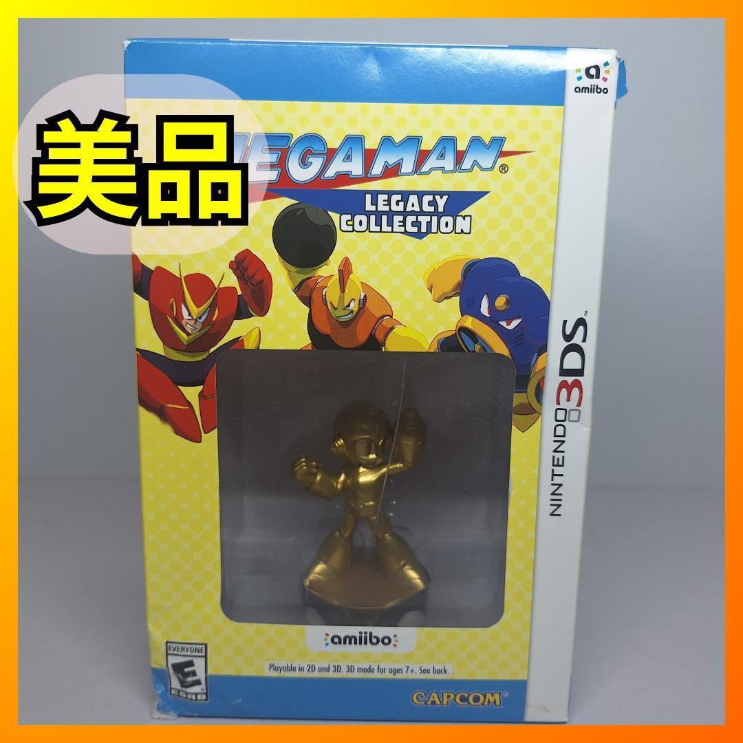 ■ロックマン レガシーコレクション ゴールド アミーボ 3DS コレクターズ エディション Mega Man Legacy Collection Gold Amiibo d871