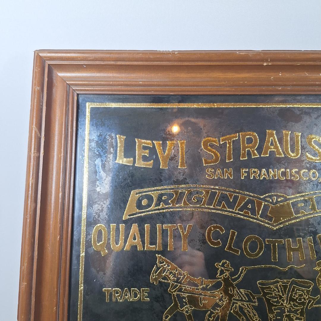1974 LEVI リーバイス パブミラー 看板 非売品 ディスプレイ 1974 LEVI リーバイス パブミラー 看板 非売品 ディスプレイ